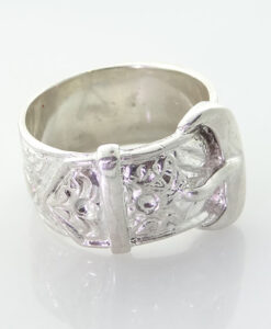 Sterling Silver Buckle Ring 13.2g