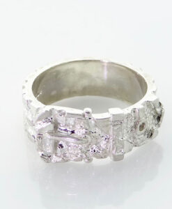 Sterling Silver Buckle Ring 10.5g