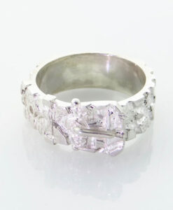 Silver Buckle Ring 10.5g