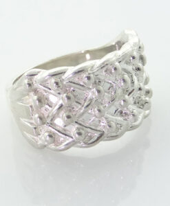 Gent's Sterling Silver Keeper Ring 10.1g