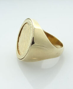 Gold 2003 Half Sovereign Coin Ring