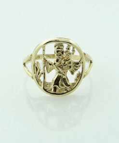 9ct Gold St Christopher Ring