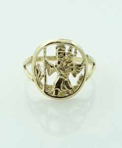 9ct Gold St Christopher Ring