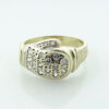 9ct Gold CZ Boxing Glove Ring