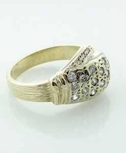 Gent's 9ct Gold CZ Boxing Glove Ring