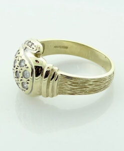 Gent's 9ct Gold CZ Boxing Glove Ring