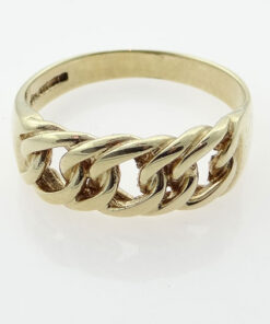 Men's 9ct Gold Chain Link Ring
