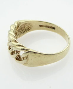 Men's 9ct Gold Chain Link Ring