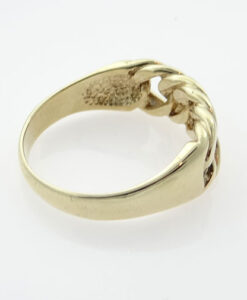 Men's 9ct Gold Chain Link Ring