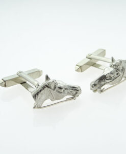 Vintage Sterling Silver Horse Cufflinks
