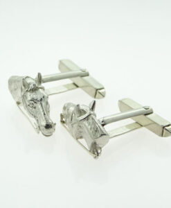 Vintage Sterling Silver Horse Cufflinks
