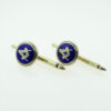 Sterling Silver Masonic Button Cufflinks by Alabaster and Wilson