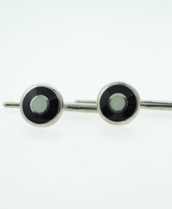 Silver Target Cufflinks by Alabaster and Wilson
