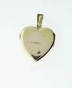 Vintage Georg Jensen 9ct Gold Heart Locket 1972