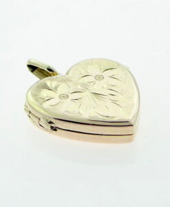 Vintage Georg Jensen 9ct Gold Heart Locket 1972