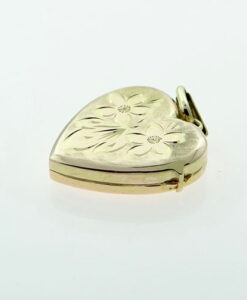 Vintage Georg Jensen 9ct Gold Heart Locket 1972