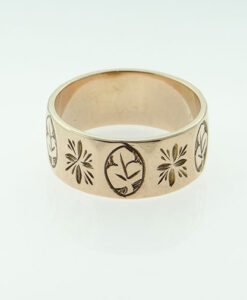 Antique 9ct Rose Gold Wedding Ring Birmingham 1918