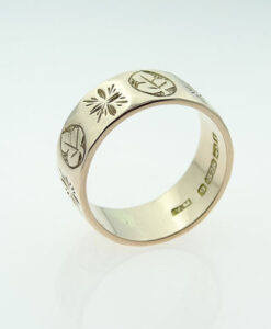 Antique 9ct Rose Gold Wedding Ring Birmingham 1918