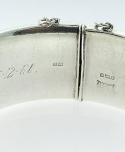 Vintage 1960's Sterling Silver Bangle by Walker and Hall