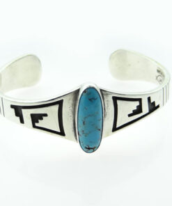 Sterling Silver Navajo Turquoise Bangle