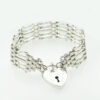 Vintage Sterling Silver Gate Bracelet dated London 1979