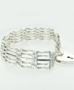 Vintage Sterling Silver Gate Bracelet dated London 1979