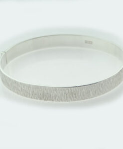vintage sterling silver bark effect bangle