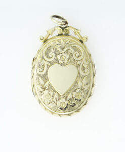 Antique 9ct Gold Back and Front Oval Picture Locket