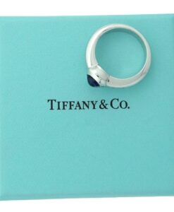 Authentic Tiffany & Co. 18ct White Gold Amethyst Ring