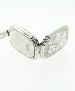Vintage Sterling Silver Floral Locket by Georg Jensen
