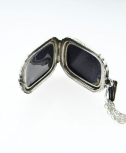 Vintage Sterling Silver Floral Locket by Georg Jensen