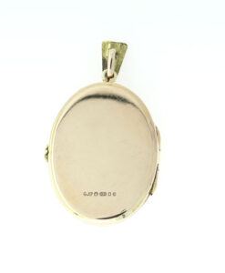 Vintage Georg Jensen 9ct Gold Oval Locket 1978