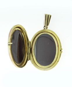 Georg Jensen 9ct Gold Oval Locket 1978