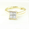 18ct Gold Diamond Four Stone Cluster Ring 1.00ct