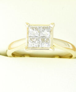 18ct Gold Diamond Cluster Ring 1.00ct