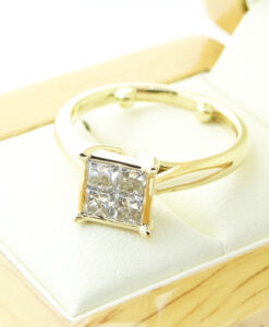18ct Gold Diamond Cluster Ring 1.00ct