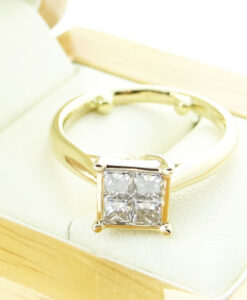 18ct Gold Diamond Cluster Ring 1.00ct