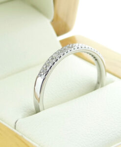 Platinum Brilliant Cut Diamond Half Eternity Ring .25ct