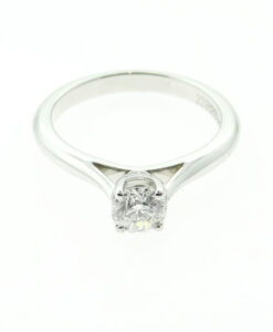 Platinum Brilliant Cut Diamond Solitaire Ring .50ct by Mappin and Webb London