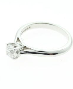 Platinum Brilliant Cut Diamond Solitaire Ring .50ct by Mappin and Webb London