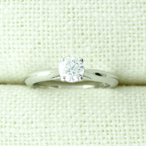 Platinum Brilliant Cut Diamond Solitaire Ring .50ct by Mappin and Webb London