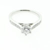 PLATINUM BRILLIANT CUT 0.65ct 88 FACET DIAMOND RING