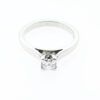Platinum Diamond Princess Cut Solitaire Ring