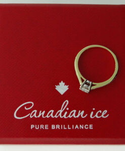 18ct Gold Canadian Ice Diamond .45ct Solitaire Ring