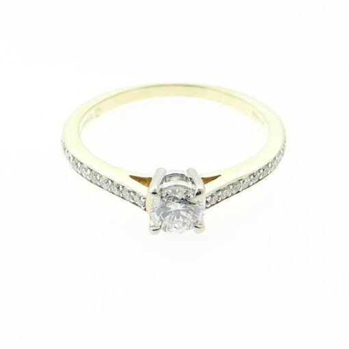 18ct Gold Canadian Ice Diamond Solitaire Ring