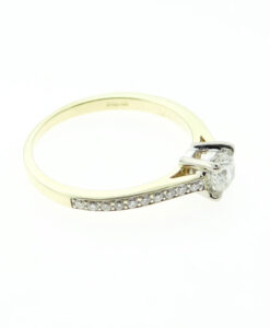 18ct Gold Canadian Ice Diamond Solitaire Ring