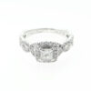 Neil Lane 14ct White Gold .97ct Diamond Halo Cluster Ring