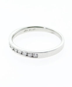 Platinum Diamond Half Eternity Ring