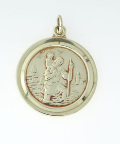 9ct Gold 26mm Saint Christopher Pendant