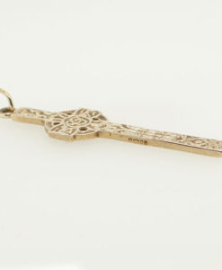 Vintage 9ct Gold Engraved Celtic Cross
